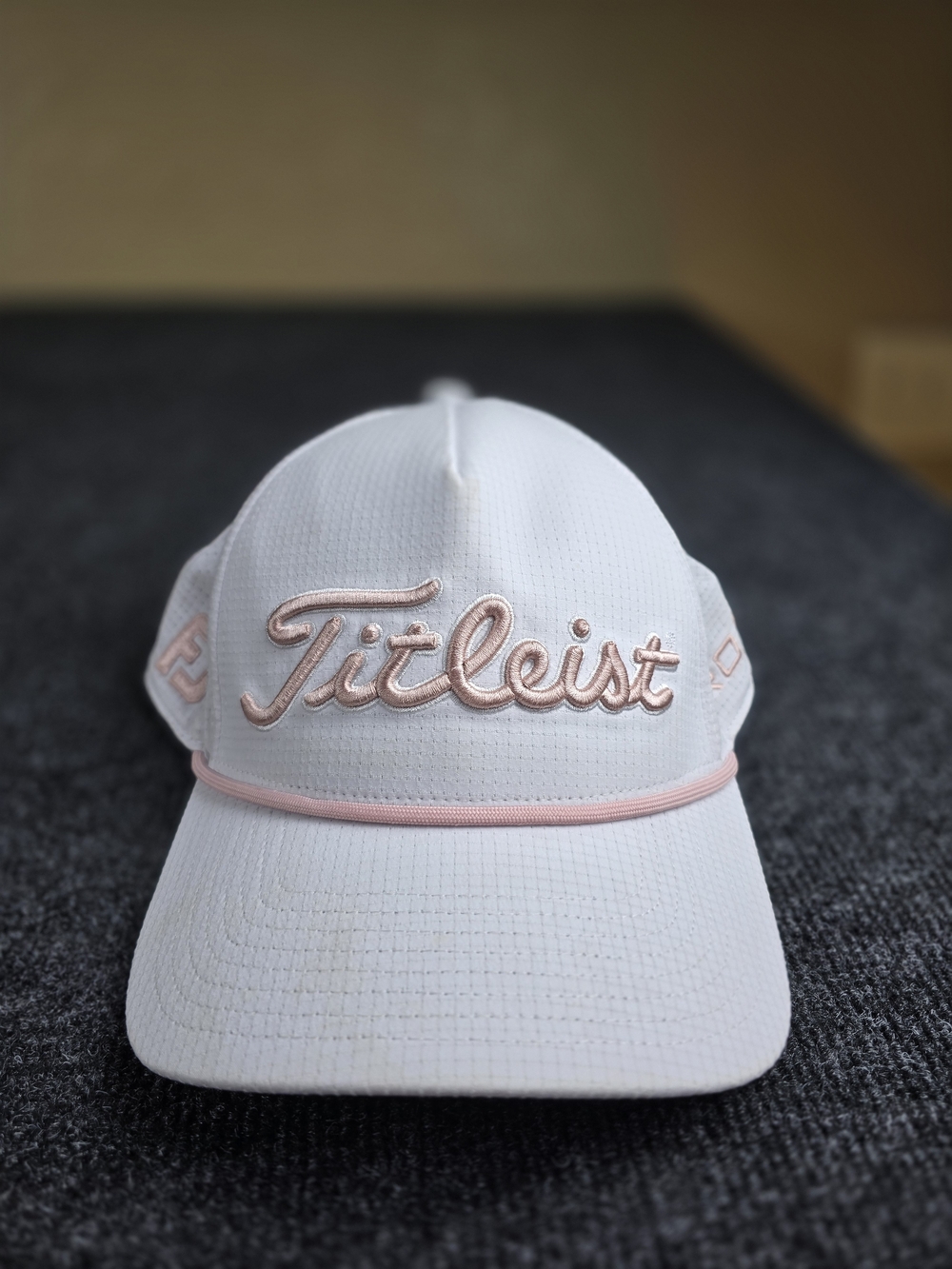 Titleist White and Light Pink Women’s Golf Cap